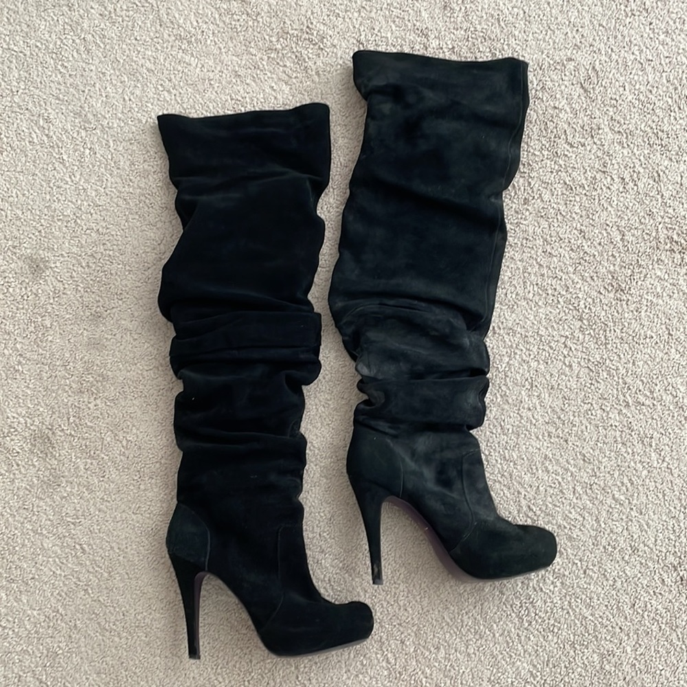 Mojo Moxy Suede Over The Knee Boot, Us Size 8.5 - image 6